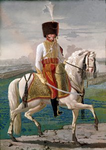 Officer of the Velites on horseback, military corps created in honor of Emperor Napoleon I
