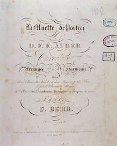 Opening of the Opera La Muette de Portici by D. F. Auber