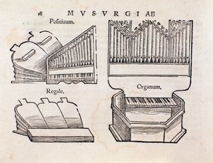 Organ representation from Musurgia practical manual of music by Unknown artist
