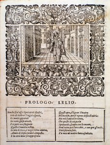 Page from Amfiparnaso Madrigal Comedy by Orazio Vecchi by Unknown artist