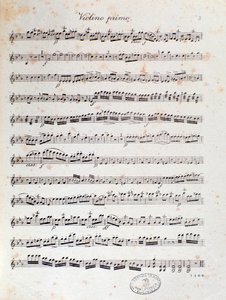 Page of musical score of the overture of Alruna by Louis Spohr by Unknown artist