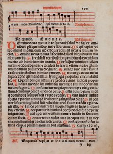 Page of the liturgy book 