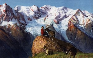 Planpraz, View on Mont Blanc, Chamonix