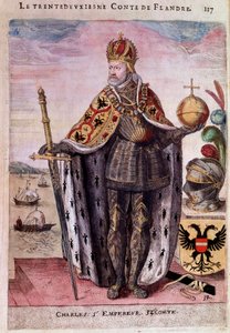 Portrait of Charles V in Thirty Second Count of Flanders