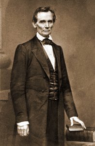 Portrait of Abraham Lincoln (1809-1865), President of the United States from 1861 to 1865