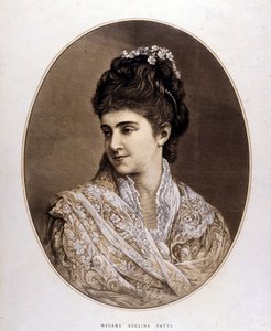 Portrait of Adelina Patti, Italian singer