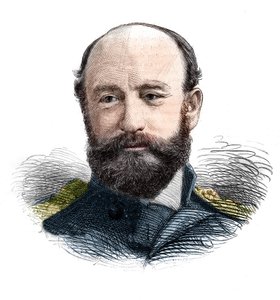 Portrait of Admiral Sir George Strong Nares, Royal Navy Officer and Arctic Explorer