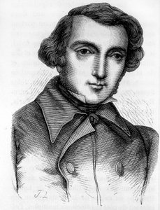 Portrait of Alexis de Tocqueville (1805-1859), French historian and politician. Engraving 19th century