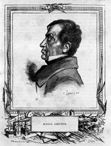 Portrait of Andre Marie Ampere (1775 - 1836) French physicist. by Unknown artist