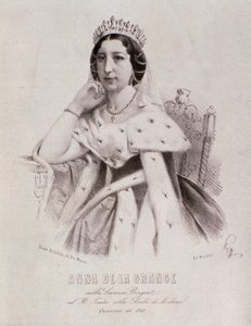 Portrait of Anna de la Grange in Lucrezia Borgia (Engraving)