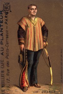 Portrait of Benito Juarez (1806-1872), Mexican Politician.