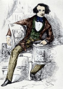 Portrait of Charles Dickens, English writer