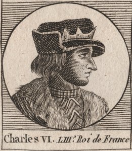 Portrait of Charles VI (1368-1422), King of France