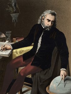 Portrait of Christopher Columbus, known in Italian as Cristoforo Colombo, navigator of Genoese origin. by Unknown artist