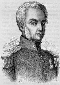 Portrait of Courtais. Engraving from the end of the 19th century in 