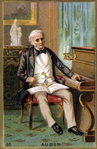Portrait of Daniel François Esprit Auber, French composer by Unknown artist