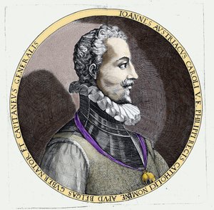 Portrait of Don Juan of Austria (1547-1578), Illegitimate Son of Charles V (Engraving) by Unknown artist