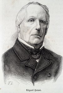 Portrait of Edgar Quinet, French historian (1803-1875) by Unknown artist