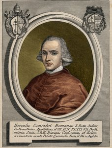 Portrait of Ercole Consalvi (1757-1824), Cardinal Secretary of State of Pius VII. Engraving of the 19th century