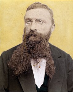Portrait of Francois Auguste Rene Rodin - French sculptor - photograph around 1885 by Unknown artist
