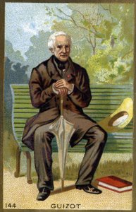 Portrait of François Guizot (1787 - 1874) French politician and historian. Chromolithography of the 19th century by Unknown artist