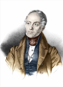Portrait of François Guizot (1787 - 1874) French politician and historian. Engraving 19th century