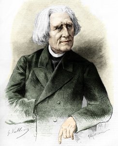 Portrait of Franz Liszt (1811-1886) Hungarian composer and pianist by Unknown artist
