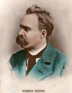 Portrait of Friedrich Nietzsche, German philosopher by Unknown artist