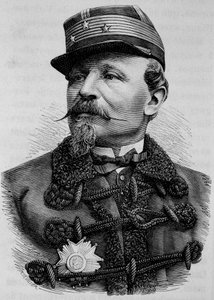 Portrait of General Chanzy (1823 - 1883). Engraving in 