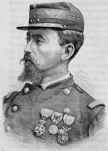 Portrait of General Crémer. 19th century engraving by Unknown artist