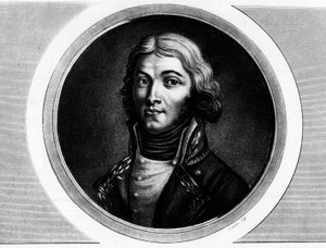 Portrait of General Louis Lazare Hoche (1768-1797). Engraving in 