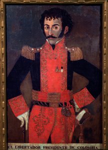 Portrait of General Santander, Colombian military and statesman by Unknown artist