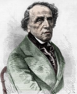 Portrait of Giacomo Meyerbeer (1791-1864), German composer.
