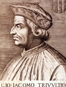 Portrait of Giangiacomo Trivulzio (Marshal Trivulce) Marquis de Vigevano in French Trivulce. Marshal of France (1448 to 1518). Engraving of the 17th century by Unknown artist