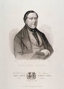 Portrait of Gioacchino Rossini (engraving) by Unknown artist