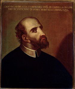 Portrait of Giovanni Animuccia, Italian composer