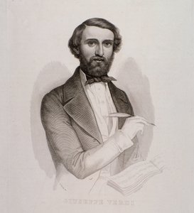Portrait of Giuseppe Verdi (engraving) by Unknown artist