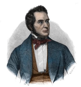 Portrait of Heinrich Wilhelm August Freiherr von Gagern (1799-1880), statesman who argued for the unification of Germany