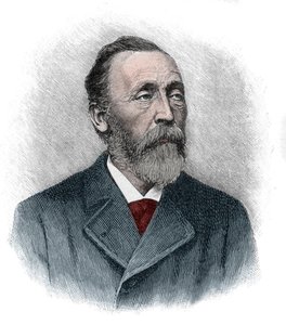 Portrait of Heinrich von Stephan (1831-1897) a general post director for the German Empire who reorganized the German postal service