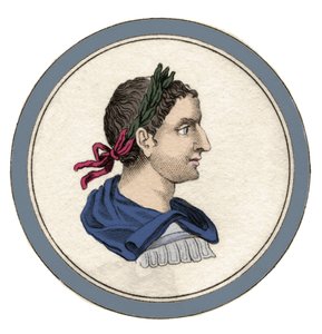 Portrait of Heliogabale or Elagabal (Varius Avitus Bassianus), Roman emperor from 218 to 222 under the name of Marcus Aurelius Antoninus (engraving)