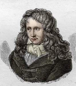 Portrait of Henri Bernardin de Saint Pierre, French Writer. Engraving from 1835