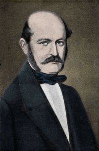 Portrait of Ignaz Philip Semmelweis (Semmelweiss), Hungarian obstetrician (1818-1865) by Unknown artist