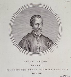 Portrait of Italian Composer Felice Anerio by Unknown artist