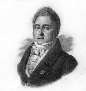 Portrait of Jacques Laffitte (1767-1844), French banker and politician, engraving of the 19th century by Unknown artist