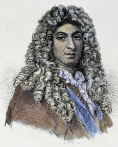Portrait of Jean Baptiste Lully (Giovanni Battista Lulli) (1632-1687) - engraving