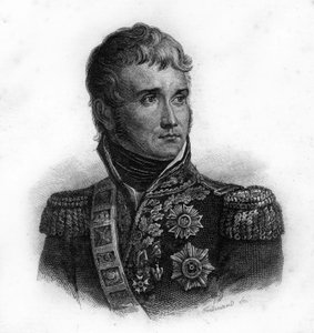 Portrait of Jean Lannes, Duke of Montebello (1769-1809), Marshal of France, engraving of the 19th century