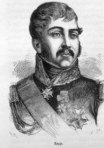 Portrait of Jean Rapp (1772 - 1821). Engraving of the end of the 19th century in 