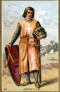 Portrait of Jean de Joinville (1225 - 1317) French columnist. Chromolithography of the 19th century by Unknown artist