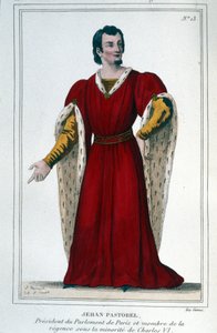 Portrait of Jehan Pastorel, President of the Paris Parliament and Member of the Regency Under the Minority of Charles VI by Unknown artist