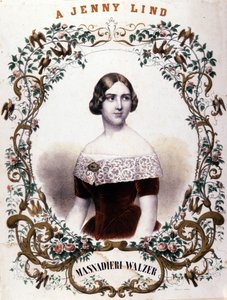 Portrait of Jenny Lind, Swedish singer by Unknown artist